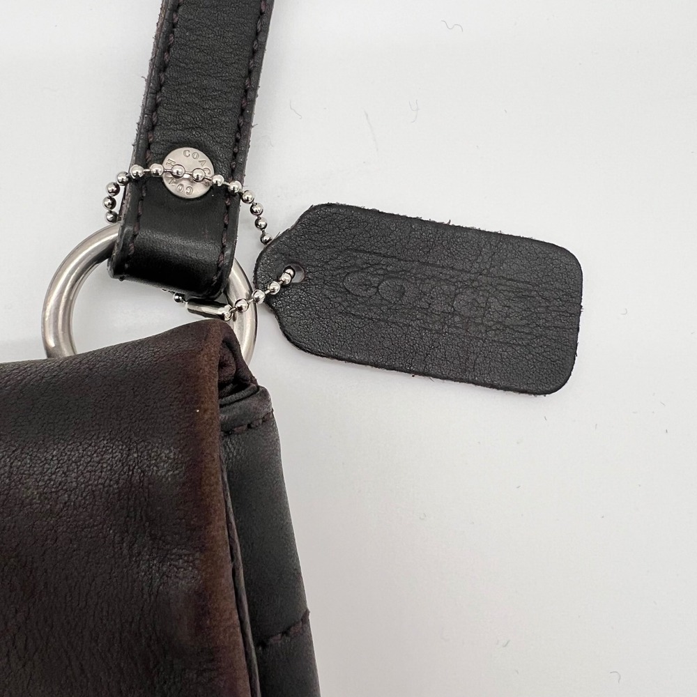 Y2K Coach Legacy Slim Messenger Bag E0P-9458 – Dark Chocolate Brown Leather - Picture 3 of 13